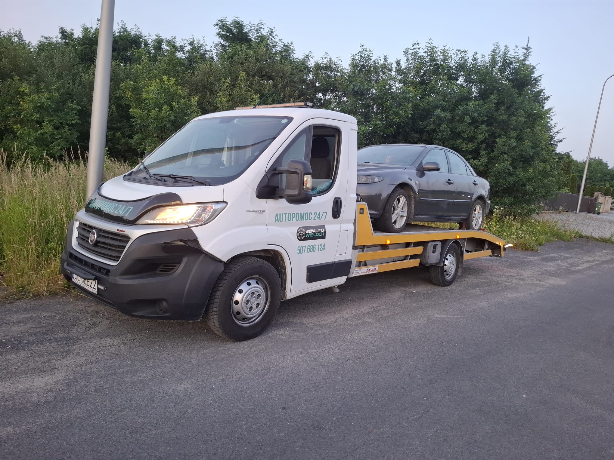 Transport maszyn i sprzętu Auto Wieloch